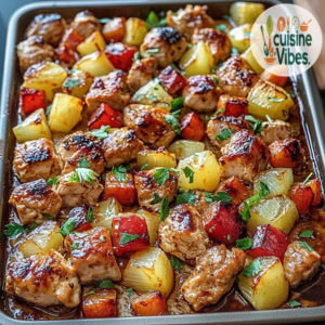 Hawaiian Chicken Sheet Pan Dinner